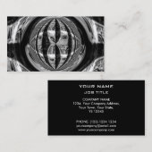 Orb Chrome Black Visitenkarte (Vorne/Hinten)