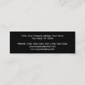 Orb Chrome Black Visitenkarte schwarz (Rückseite)