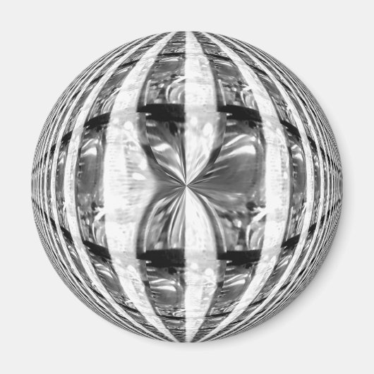 Orb Chrome Kühlschrankmagnet rund (Vorne)