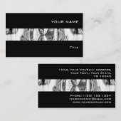 Orb Chrome Stripe Visitenkarte schwarz (Vorne/Hinten)