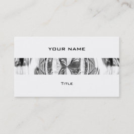 Orb Chrome Stripe Visitenkarte weiß Rückseite