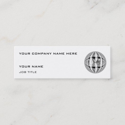 Orb Chrome Visitenkarte weiß (Vorderseite)