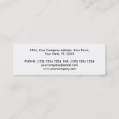 Orb Chrome Visitenkarte weiß (Rückseite)