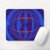 Orb Dark Blue Mousepad (horizontal) (Mit Mouse)