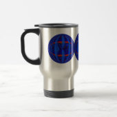 Orb Dark Blue Round travel mug Reisebecher (Links)