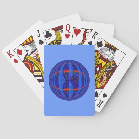 Orb Dark Blue spielt Karten blau Spielkarten (Rückseite)