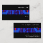 Orb Dark Blue Streifen Visitenkarte schwarz (Vorne/Hinten)