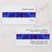 Orb Dark Blue Streifen Visitenkarte weiß (Vorne/Hinten)