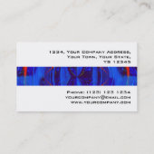 Orb Dark Blue Streifen Visitenkarte weiß (Rückseite)