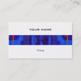 Orb Dark Blue Streifen Visitenkarte weiß Rückseite