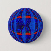 Orb Dark Blue Taste rund Button (Vorderseite)