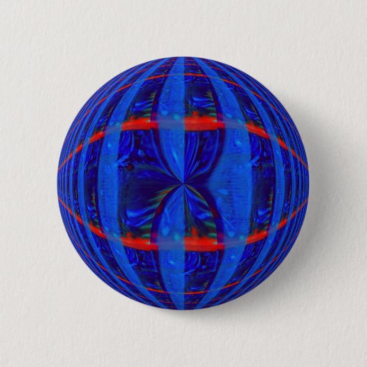 Orb Dark Blue Taste rund Button (Vorderseite)