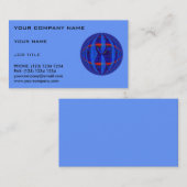 Orb Dark Blue Visitenkarte blau (Vorne/Hinten)