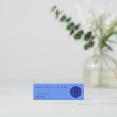 Orb Dark Blue Visitenkarte Blue Skinny (Stehend Vorderseite)