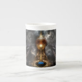 Orb des Fraktals Art Bone China Tasse (Vorderseite)