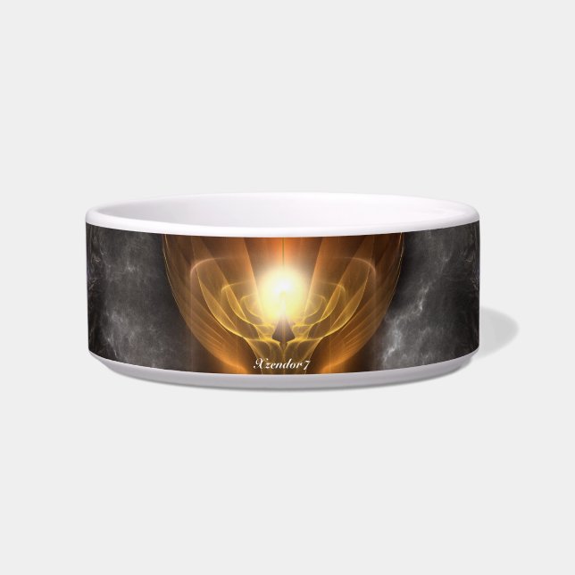 Orb des Fraktals Art Pet Bowl Napf (Vorderseite)