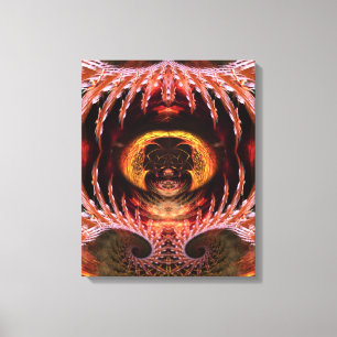 Orb Geist Baum Fraktal Kunst Fantasy umwickelte Le Leinwanddruck