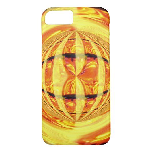 Orb Gold iPhone 7 Fall Case-Mate iPhone Hülle (Rückseite)