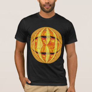 Orb Gold Round American Bekleidung T - Shirt