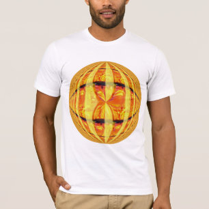 Orb Gold Round T - Shirt weiß