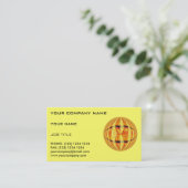 Orb Gold Visitenkarte gelb (Stehend Vorderseite)