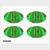 Orb Green Aufkleber oval (Blatt)