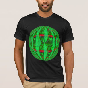 Orb Green Round American Bekleidung T - Shirt