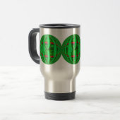 Orb Green Round travel mug Reisebecher (Vorderseite Links)