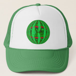 Orb Green Round trucker hat Truckerkappe