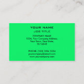 Orb Green Visitenkarte (Rückseite)