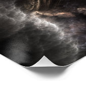 Orb of Light Fraktal Art Perfect Poster (Ecke)