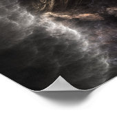 Orb of Light Fraktal Art Wall Poster (Ecke)