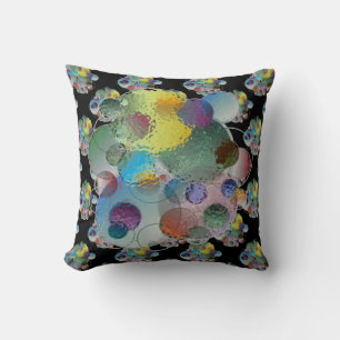 Orb Planets Circles Bubbles mehrfarbig Kissen