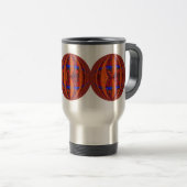 Orb Red Round travel mug Reisebecher (VorderseiteRechts)