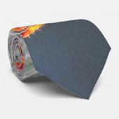 Orb Spider on Web Krawatte (Gerollt)