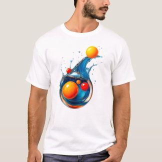 Orb Splash: Türkiswelle Burst T-Shirt