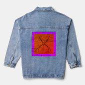 Orb Weaver/Cry Here Lila, Denim Jacket Jeansjacke (Rückseite)