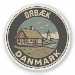 Ørbæk, Dänemark Danmark Aufkleber