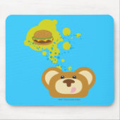 orbiebear mit Käseburger Mousepad (Vorne)