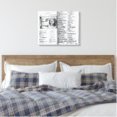 'Orbis Sensualium Pictus' Leinwanddruck (Insitu (Schlafzimmer))