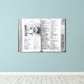 'Orbis Sensualium Pictus' Leinwanddruck (Insitu (Holzboden))