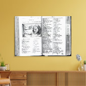 'Orbis Sensualium Pictus' Leinwanddruck (Insitu (Wohnzimmer))