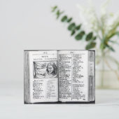 'Orbis Sensualium Pictus' Postkarte (Stehend Vorderseite)