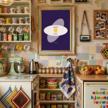 Orbit Girl — 90er Maximalist Poster | Retro Schlaf