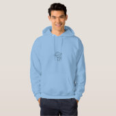 Orbit in Motion: Whimsical Saturn Skipping Rope  Hoodie (Vorne ganz)