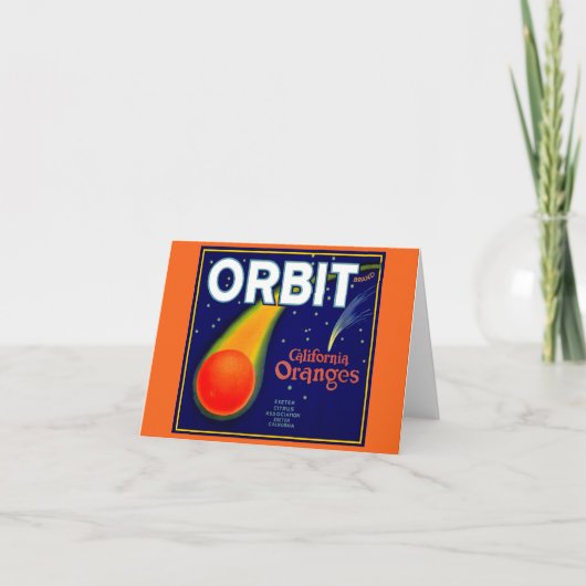 Orbit Orange Fruchtkartett der 1920er Jahre (Vorderseite)