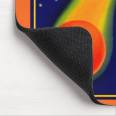 Orbit Orange Fruchtkartett der 1920er Jahre Mousepad (Ecke)