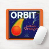 Orbit Orange Fruchtkartett der 1920er Jahre Mousepad (Mit Mouse)