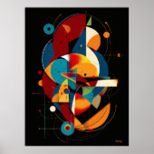 Orbital Alignment – Modern Geometric Abstract Poster (Vorne)