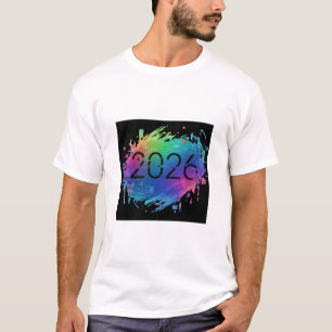 Orbital Dawn: 2026 Neujahrs-T-Shirt T-Shirt